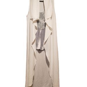 Waterfall Sleeveless Maxi Cardi
